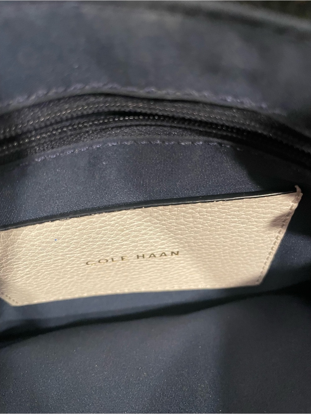 Vintage Cole Haan Cream Leather Crossbody - Picture 7 of 8